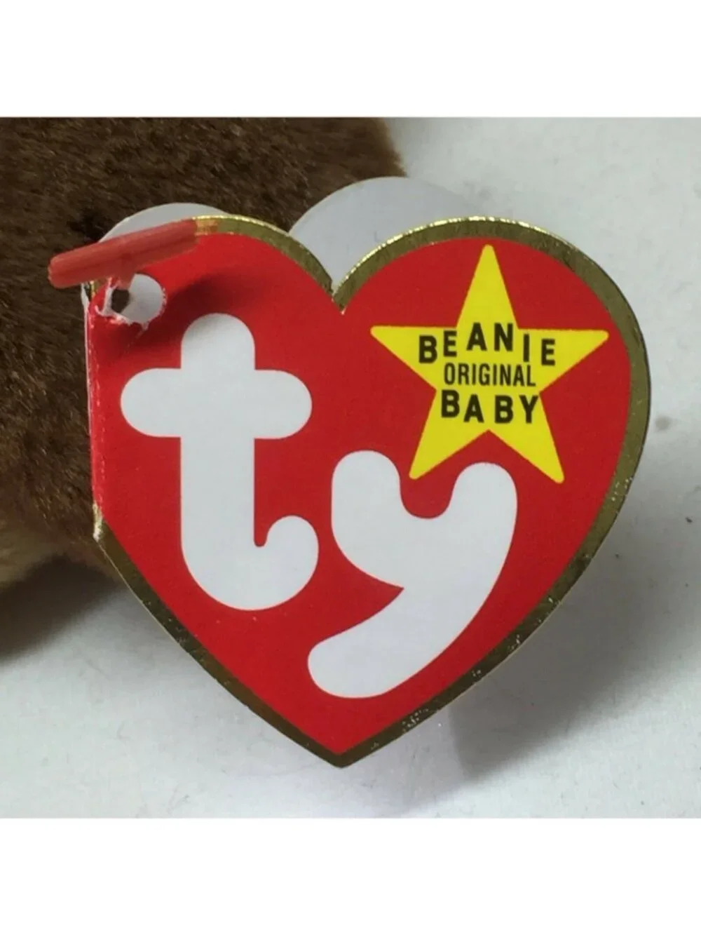 Ty Beanie Babies Bones Brown Dog Plush Toy 1990s Collectible Stuffed Animal